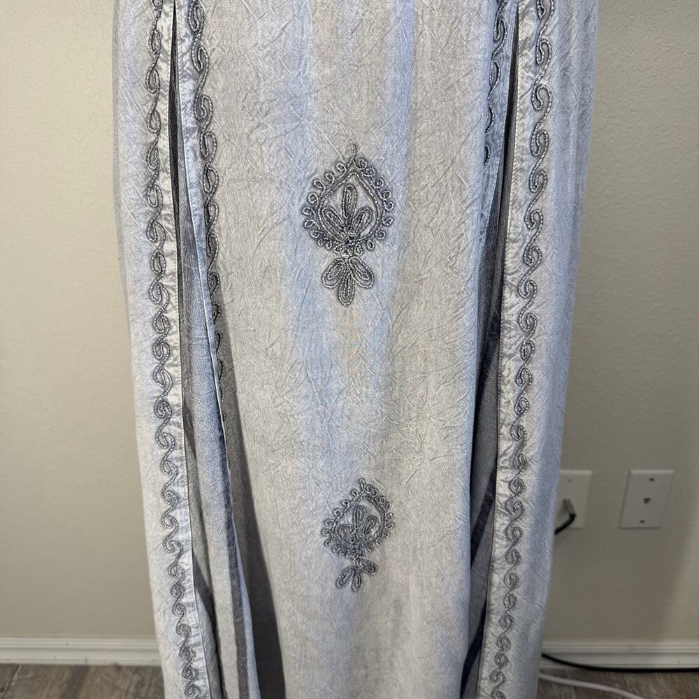 Advance Apparels Gray Cottagecore Fairy Renaissance Boho Dress Size S/M - Picture 4 of 13